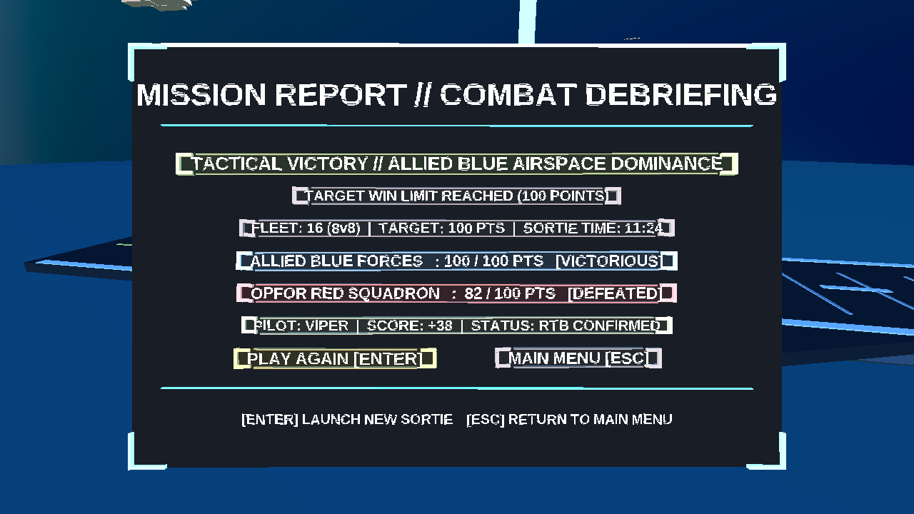 3D Holographic Victory Scoreboard